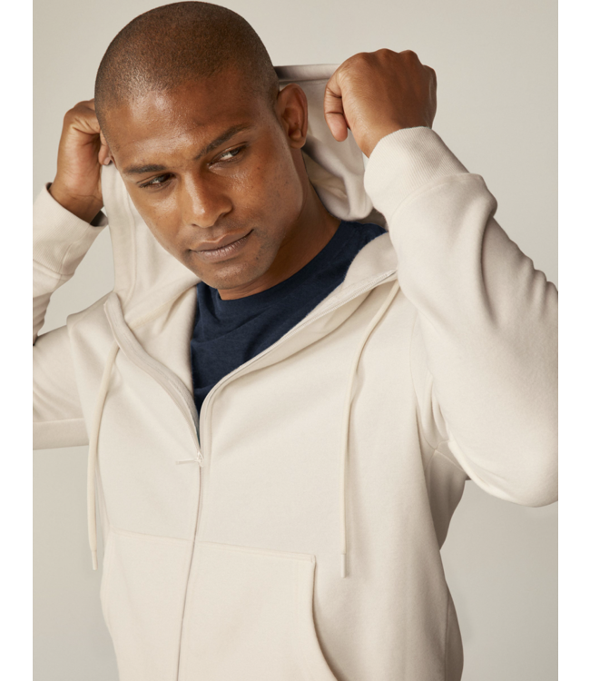 EVERY BODY ZIP FRONT HOODIE- Fresh Snow