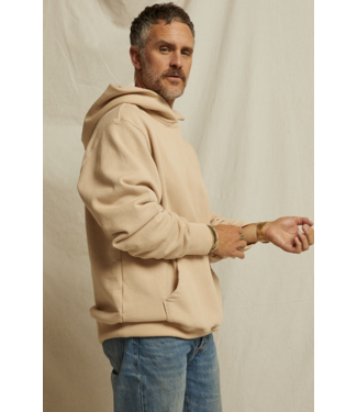 Perfectwhitetee Tommy structured fleece hooded sweatshirt- sand dune