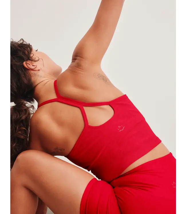 Spacedye Slim Racerback Crop Tank