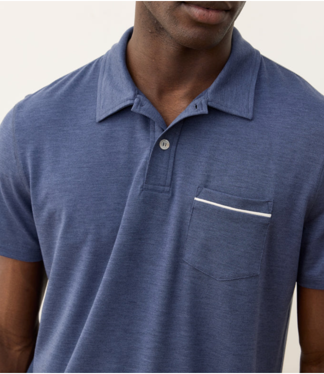 Air Pocket Polo- Vintage Indigo
