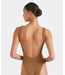 Square Neck Swim- Metallic Cocoa