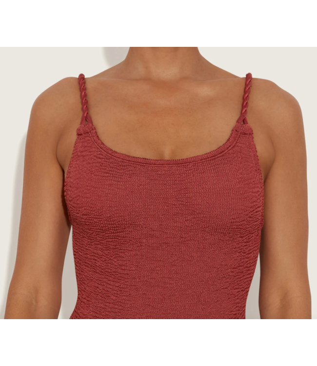 Camille Swim- Metallic Rosewood