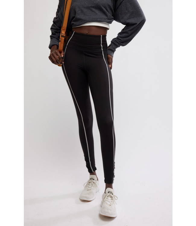 You're A Peach Legging- Black