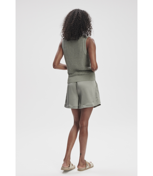 Ferns Open Knit Tank- Shadow