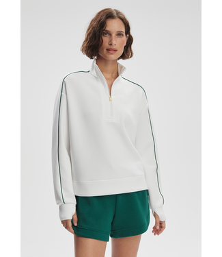 Varley Kirsi Half Zip Midlayer- White/Forest