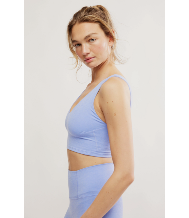 Never Better Heather Crop- Blueberry Heather