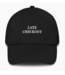 Late Check Out Cap- Black