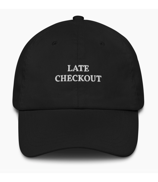 Late Check Out Cap- Black