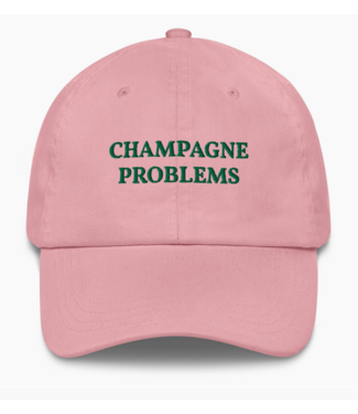 The Refined Spirit Champagne Problems Cap- Pink