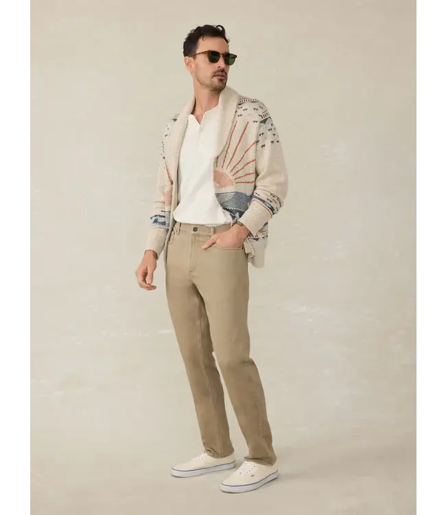 Stretch Terry 5Pocket- Desert Khaki