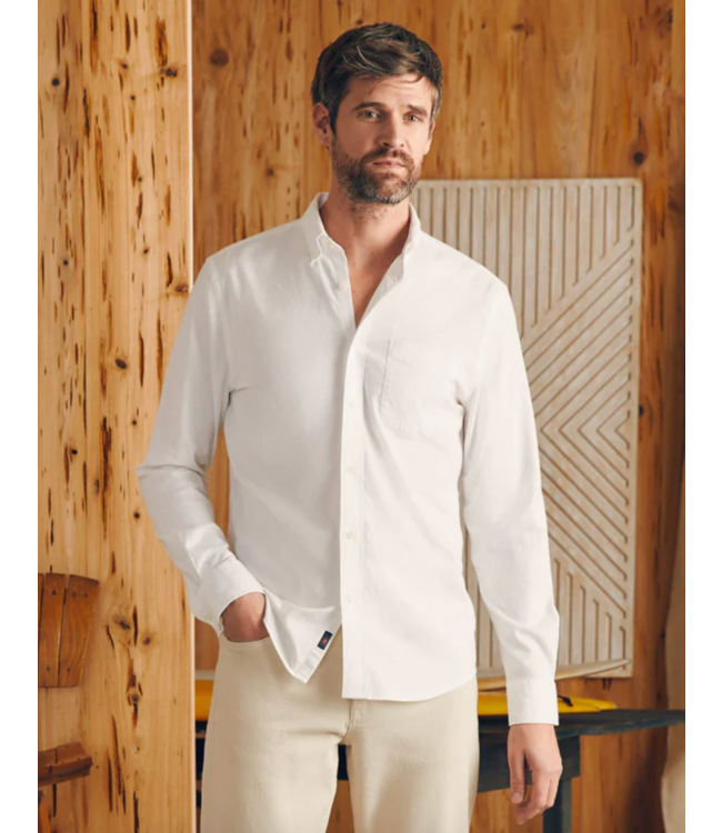 Supima Oxford Shirt- Pure White