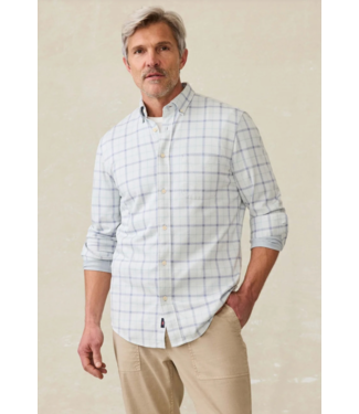 Faherty Brand Coastline Knit Shirt- Hidden Lake Plaid
