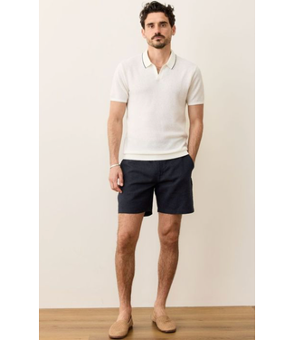 Marine Layer Greyson Sweater Polo- White