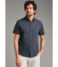 Commuter Seersucker Short Sleeve Button Down- Navy Chambray