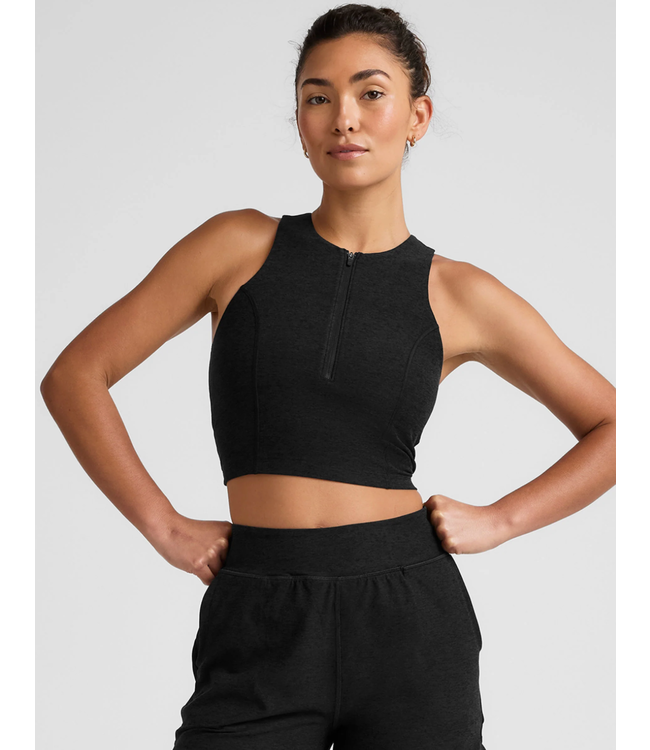 Spacedye Move Up Cropped Tank- Darkest Knight