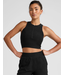 Spacedye Move Up Cropped Tank- Darkest Knight