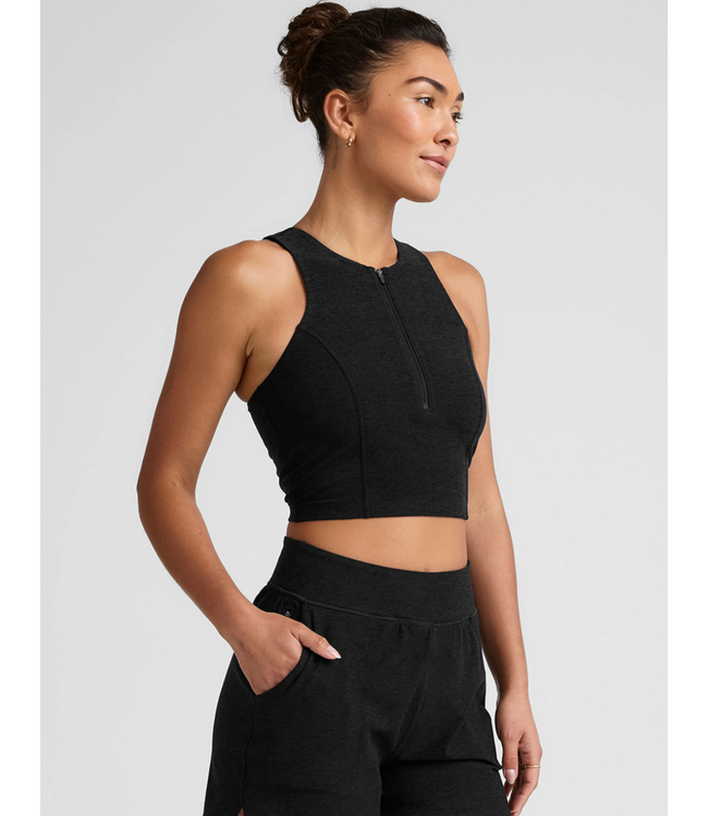 Spacedye Move Up Cropped Tank- Darkest Knight