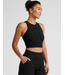 Spacedye Move Up Cropped Tank- Darkest Knight