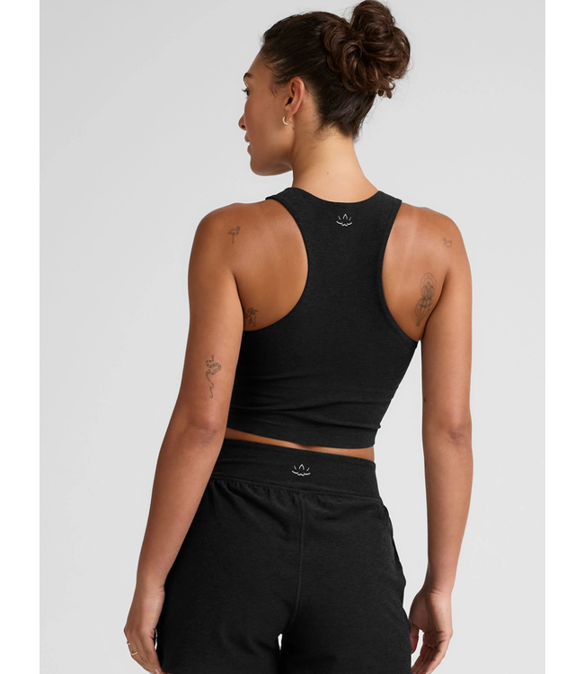 Spacedye Move Up Cropped Tank- Darkest Knight