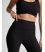 Impulse Ribbed Midi Legging- Black Onyx