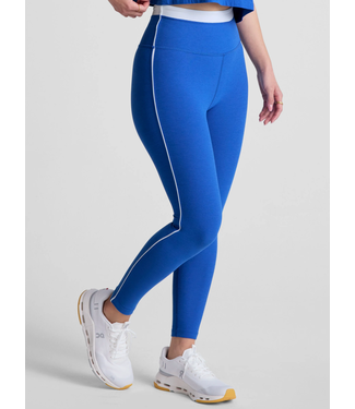 Beyond Yoga Spacedye Trophy High Waisted Midi Legging- Court Blue/Cloud White
