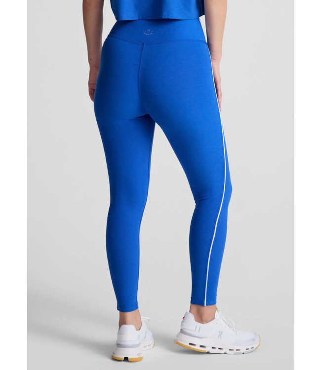 Spacedye Trophy High Waisted Midi Legging- Court Blue/Cloud White