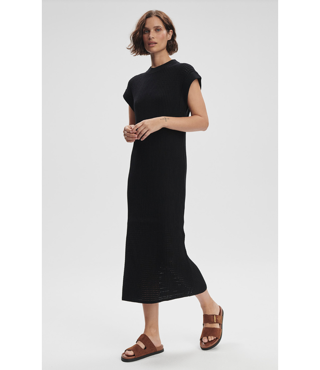 Cheston Relaxed Knit Dress- Black
