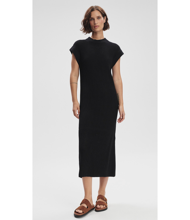 Cheston Relaxed Knit Dress- Black