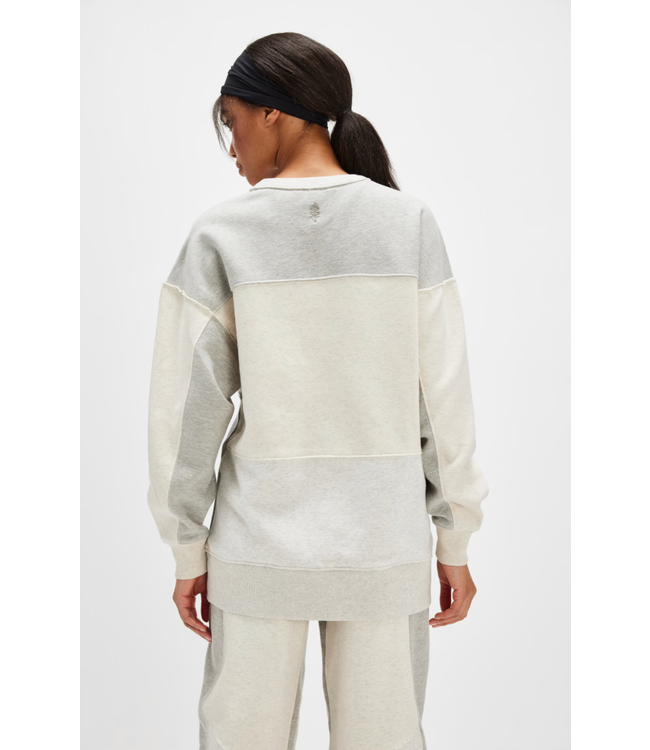 Making It Pullover- Heather Grey Combo