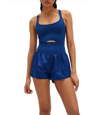 Free People Righteous Runsie- Black Grape