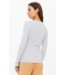 Ness Ribbed Long Sleeve Top- Grey