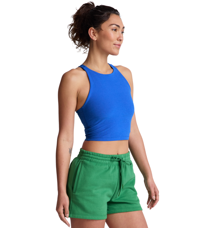 Spacedye Refocus Cropped Tank- Court Blue Heather