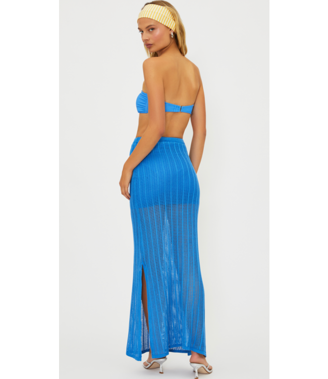 Ivana Pencil Skirt- Harbor Blue