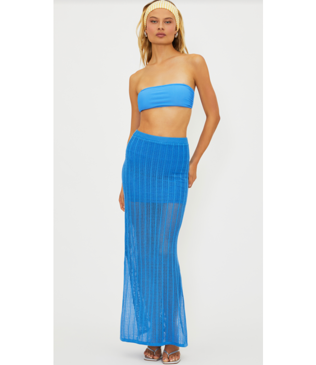 Ivana Pencil Skirt- Harbor Blue