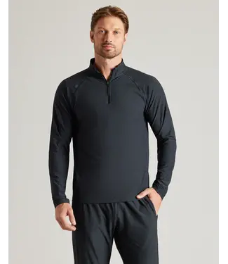 Rhone Apparel Atmosphere Midweight 1/4 Zip- True Black