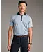 Golf Sport Polo Spread Collar- Blue Stone/ White Club Print