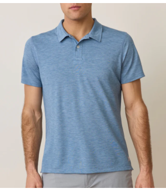 Marine Layer Air Polo- Coronet Blue