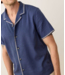 Embroidered Resort Shirt- Vintage Indigo