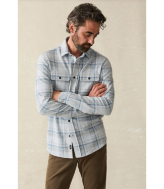 Faherty Brand Legend Sweater Shirt- Maine Sky Plaid