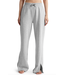 Luxefleece Side Slit Wide Leg Pant- Light Heather Gray