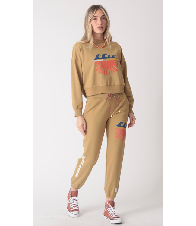 Classic Sweatshirt Best Coast- Old Gold