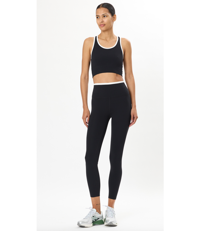 Dual High Waist Airweight 7/8- Black/White