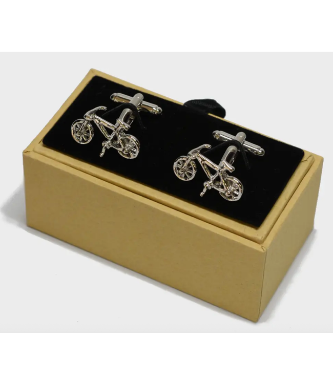 Bike Cufflinks- Steel
