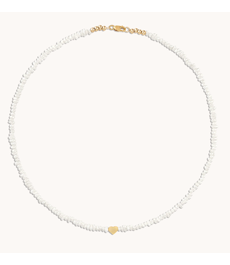 Alexa Leigh Bella Necklace- Pearl Heart