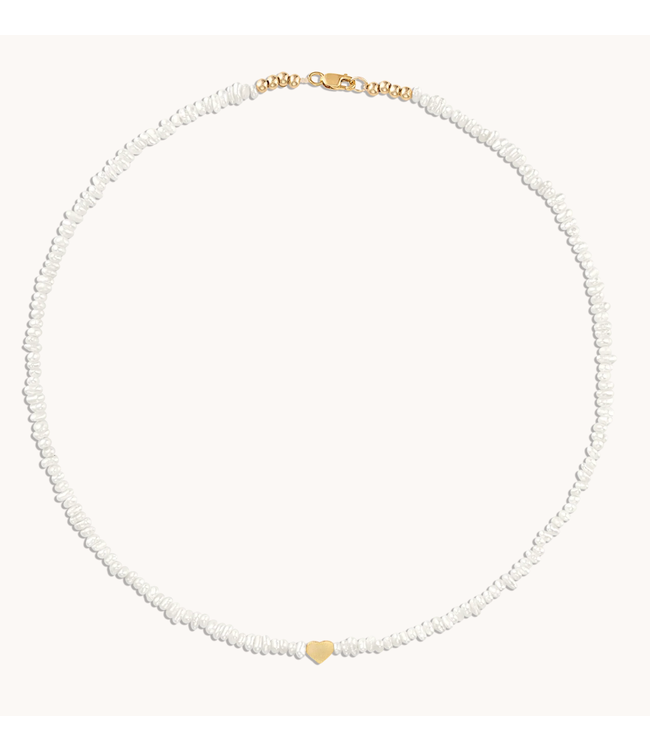 Bella Necklace- Pearl Heart