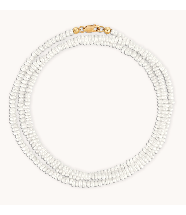 Pearly Ankle Wrap- Yellow Gold