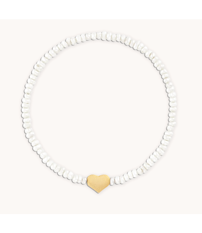 Bella Bracelet- Pearl Heart