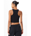 Kiki Rib Crop- Black
