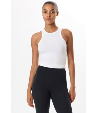 Splits59 Kiki Rib Crop- White