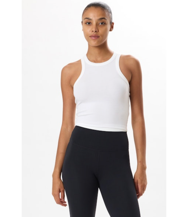 Kiki Rib Crop- White